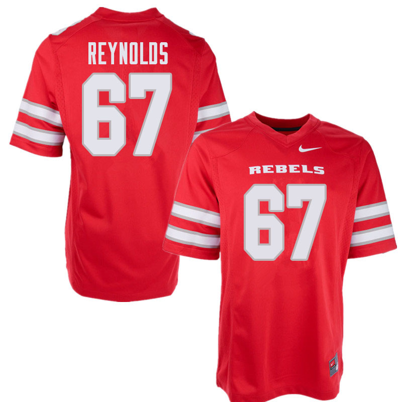 Men's UNLV Rebels #67 Jackson Reynolds College Football Jerseys Sale-Red